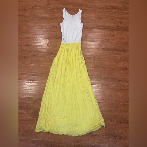 Splendid White and Yellow Maxi Dress - Picture 1 of 6